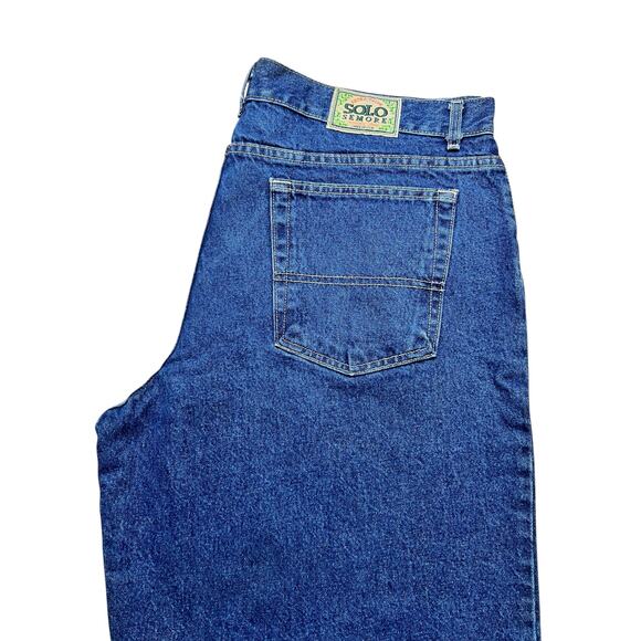 VTG SOLO SEMORE Baggy Loose fit Jeans Denim Men size 42x31 Y2K - Retro Skater - Picture 10 of 11